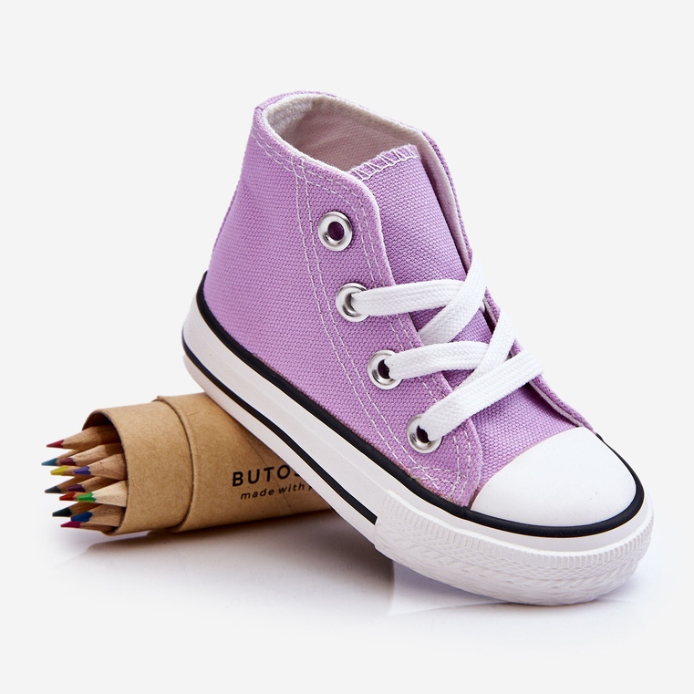 Hohe Sneakers für Kinder Violet Filemon violett 1