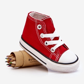 Hohe Kindersneaker Rot Filemon 7