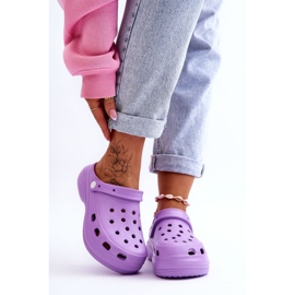 FS1 Damen-Schaumhausschuhe Crocs Purple Coline violett 1