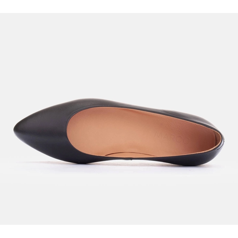 Marco Shoes Ballerinas aus weichem Leder schwarz 1