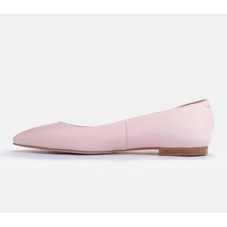 Marco Shoes Ballerinas aus weichem, nudefarbenem Leder beige 2