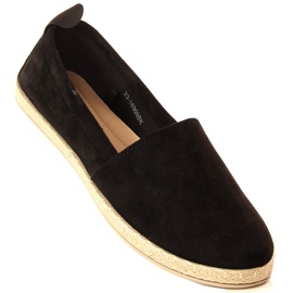 Schwarze Espadrilles zum Hineinschlüpfen für Damen Potocki 16009 1