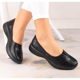 Schwarze Damen-Slipper schwarz Jezzi RMR2270-6 1