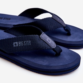 Herren Foam Flip Flops Big Star LL174617 Marineblau 1