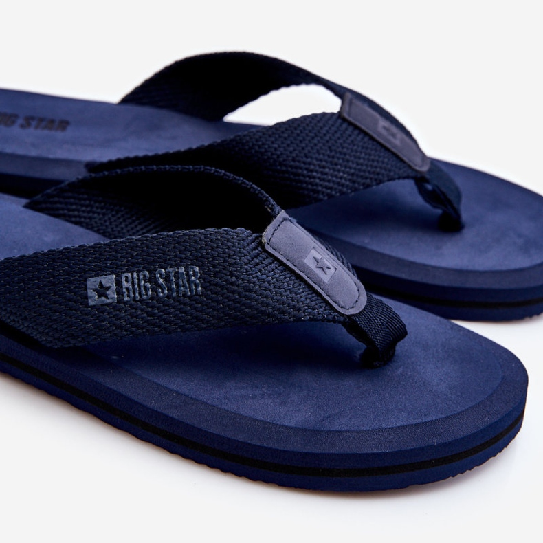 Herren Foam Flip Flops Big Star LL174617 Marineblau 1