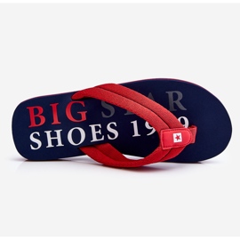 Herren Big Star Flip Flops LL174613 rot 1