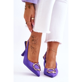 FS1 Modische Pins mit Dekoration und Zirkonias lila Alexia violett 1