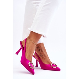 Modische Pins mit Dekoration und Zirkonen Fuchsia Alexia rosa 2