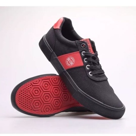 Schuhe Big Star M JJ174255 schwarz rot 1