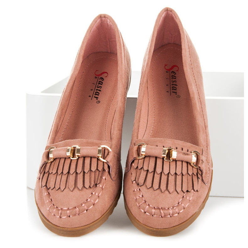 Seastar Loafer mit Fransen rosa 1