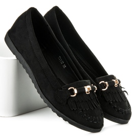 Seastar Loafer mit Fransen schwarz 1