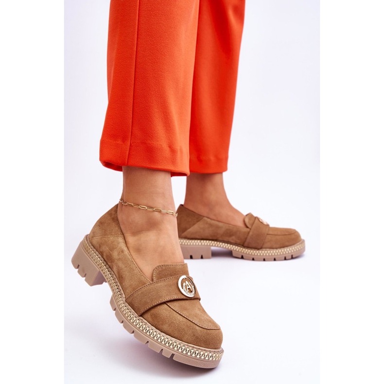 FILIPCZYK Elegante Loafer aus dunkelbeigem Laverne-Wildleder 2