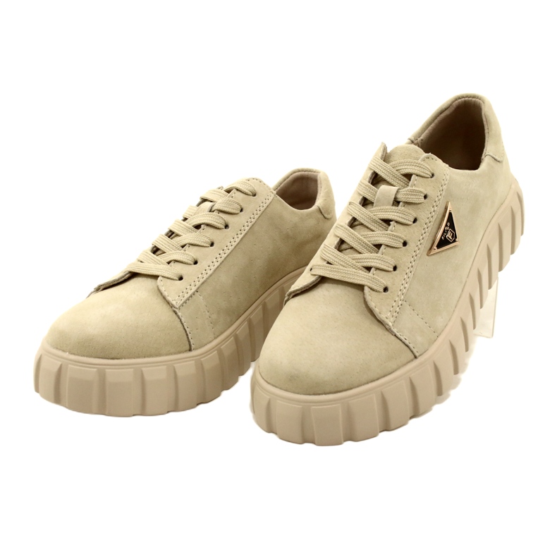 Filippo DP4138 Wildleder-Sneakers beige 3