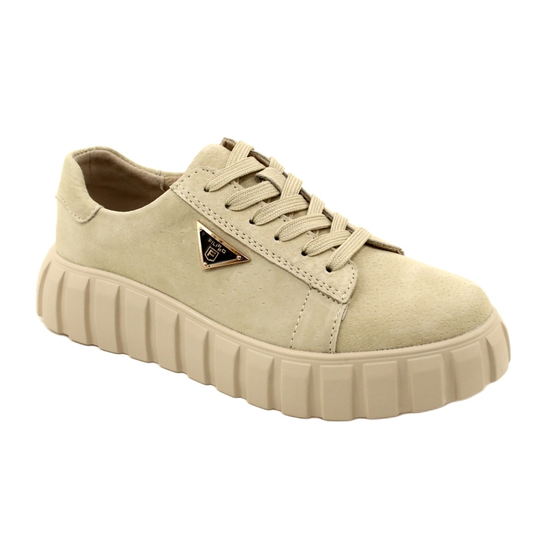 Filippo DP4138 Wildleder-Sneakers beige 1