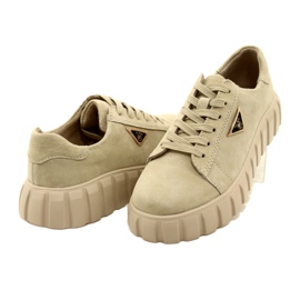 Filippo DP4138 Wildleder-Sneakers beige 4