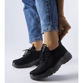 Belluci Schwarze Sneakers mit flexiblem Obermaterial von Gois 1