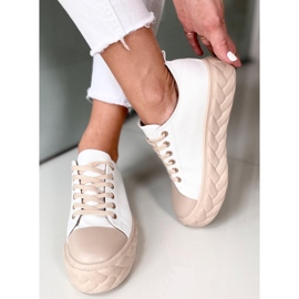 BM Winnie WEISS / BEIGE Damenturnschuhe 2