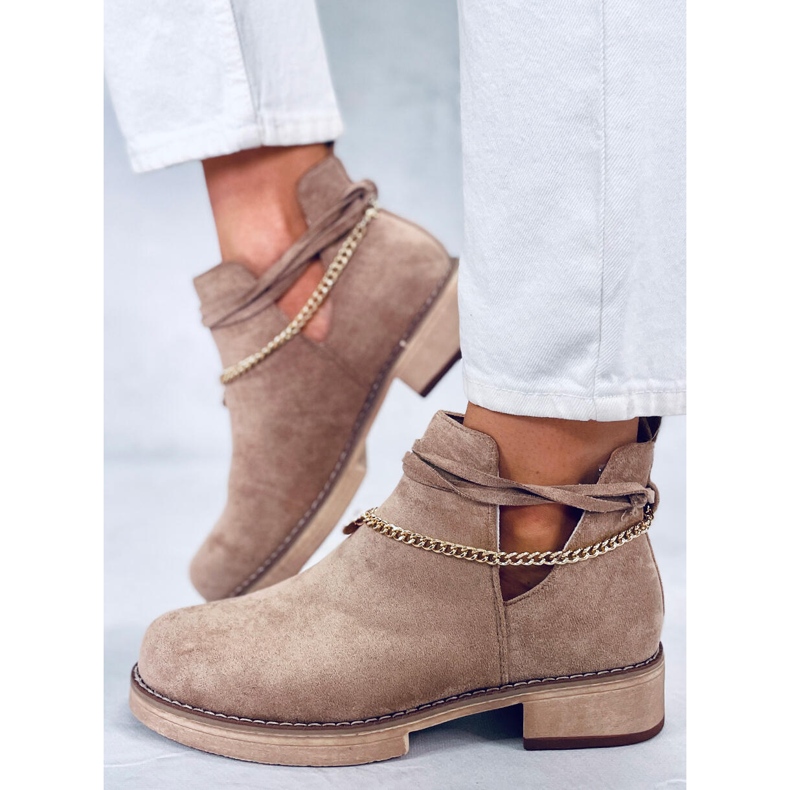 BM Spring cut-out Stiefel Sienna Khaki beige 2