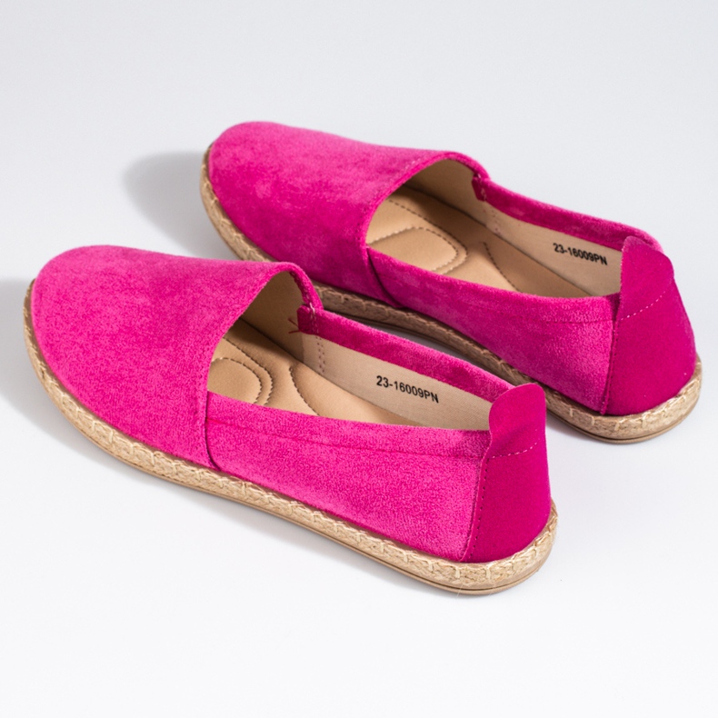 W. Potocki Damen-Espadrilles aus rosa Wildleder Potocki 1