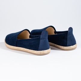 W. Potocki Potocki Wildleder-Espadrilles für Damen navy blau blau 1