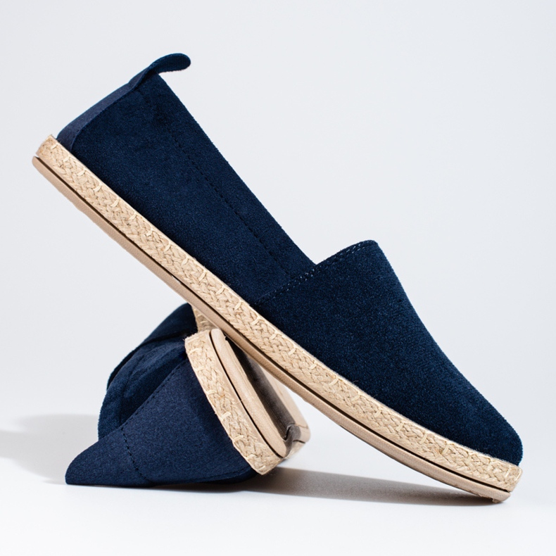 W. Potocki Potocki Wildleder-Espadrilles für Damen navy blau blau 2