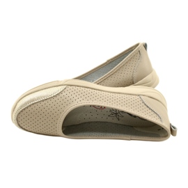 Durchbrochene Lederballerinas Evento 21PB32-3621 beige golden 5