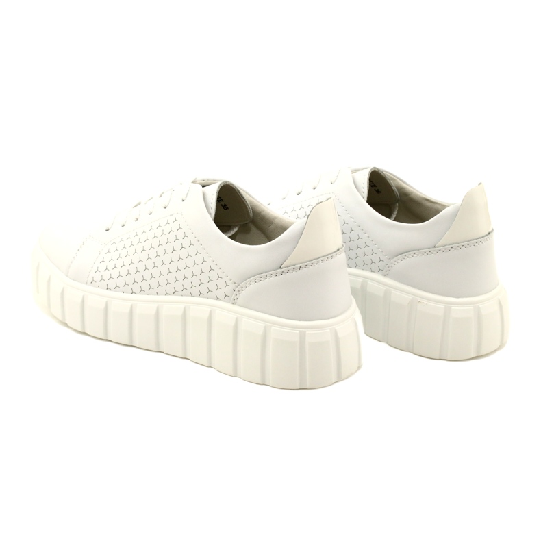 Evento 23PB32-5739 Sneakers aus weißem Leder 6