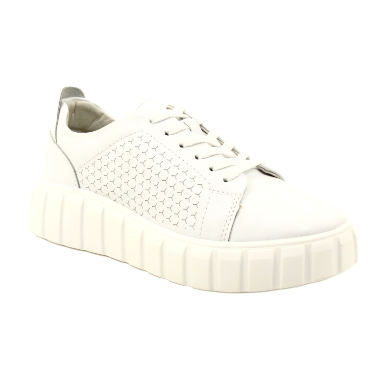 Evento 23PB32-5739 Sneakers aus weißem Leder 1