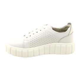 Evento 23PB32-5739 Sneakers aus weißem Leder 2