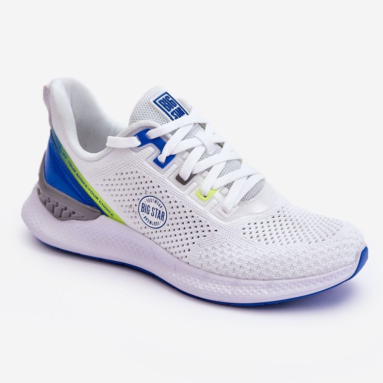 Bequeme Herrenschuhe Memory Foam Big Star LL174102 Weiß 1