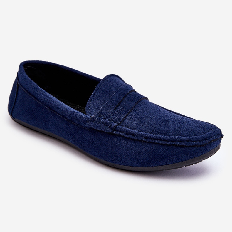 Herren Wildleder Loafer Navy Mack blau 1