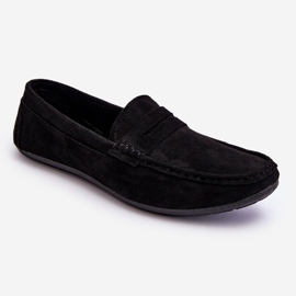 Herren Wildleder Loafer Black Mack schwarz 1