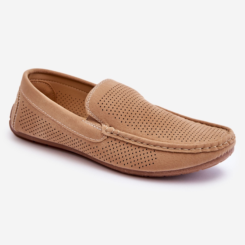 Klassische Wildleder-Loafer für Herren Beige Felixo 1