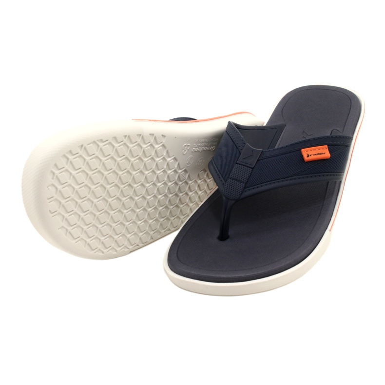 Herren-Gel-Flip-Flops Rider 11772 AG379 Blau schwarz 4
