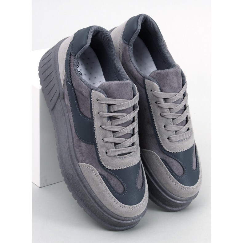 BM Plateau-Sneaker Foret Grau 1