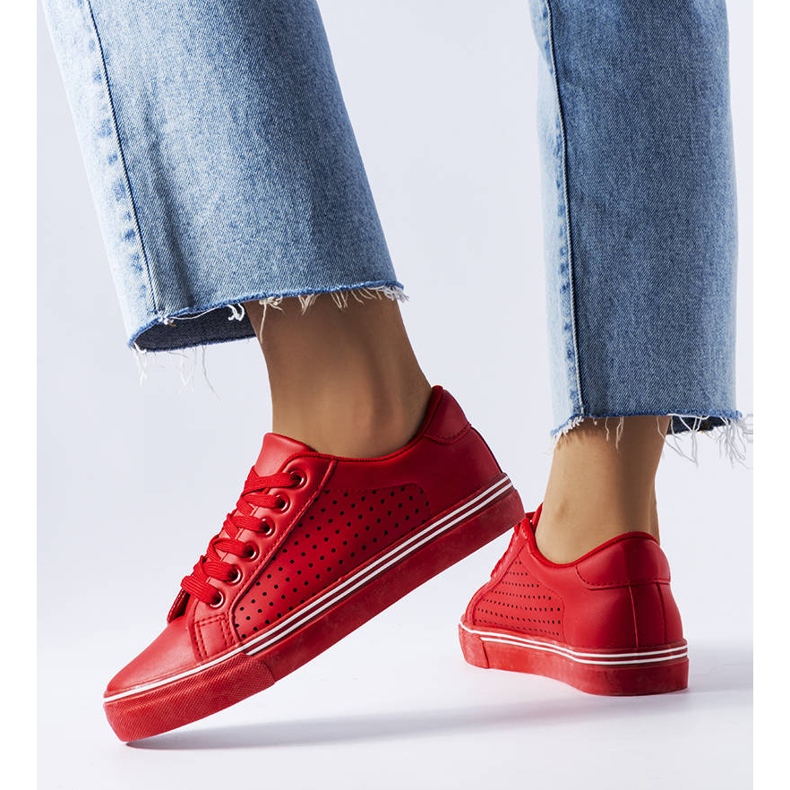 BM Rote Turnschuhe aus Kunstleder von Joffre 1