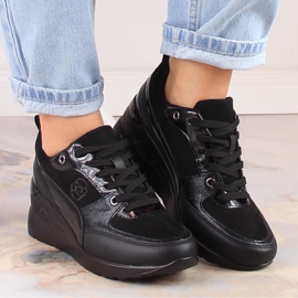 Damen Schnürschuhe eVento schwarz 1