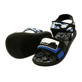 Rider Jungen Sandalen Fahrer 83453 AG294 Schwarz/Blau/Weiß 4