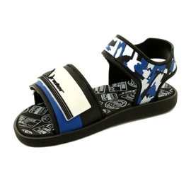 Rider Jungen Sandalen Fahrer 83453 AG294 Schwarz/Blau/Weiß 2
