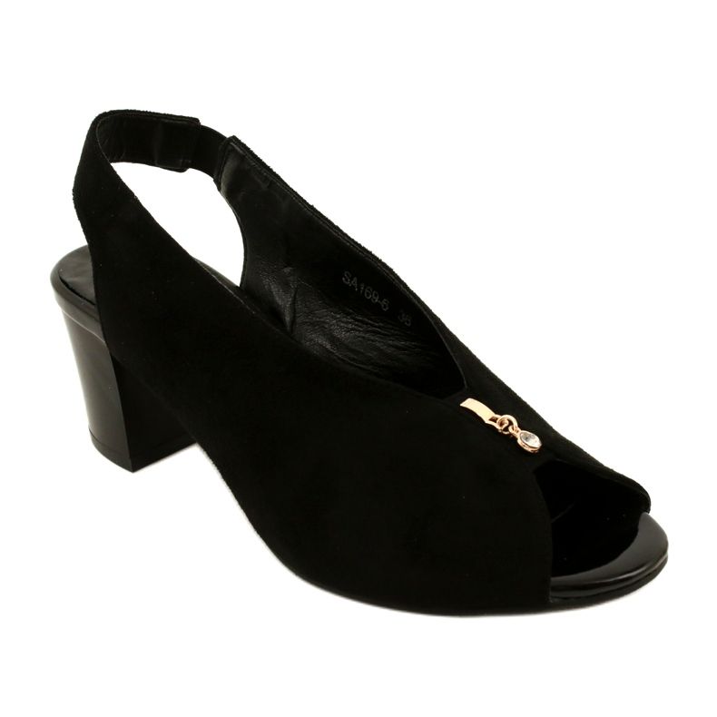 Frauensandalen auf dem Daszyński Post SA169-6 Schwarz 1