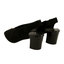 Frauensandalen auf dem Daszyński Post SA169-6 Schwarz 4