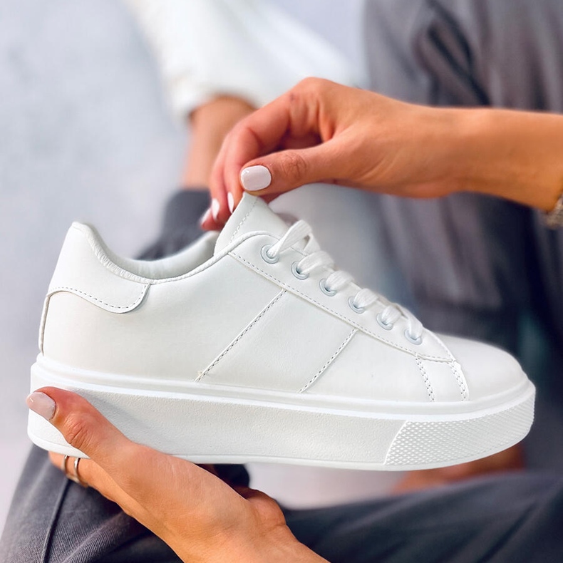 BM Feber Weiße Damenturnschuhe 2