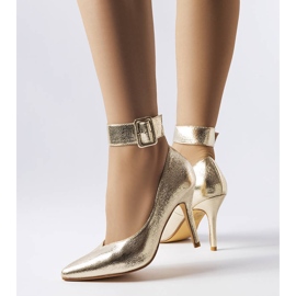 Goldmetallische Janin-Heels golden 1