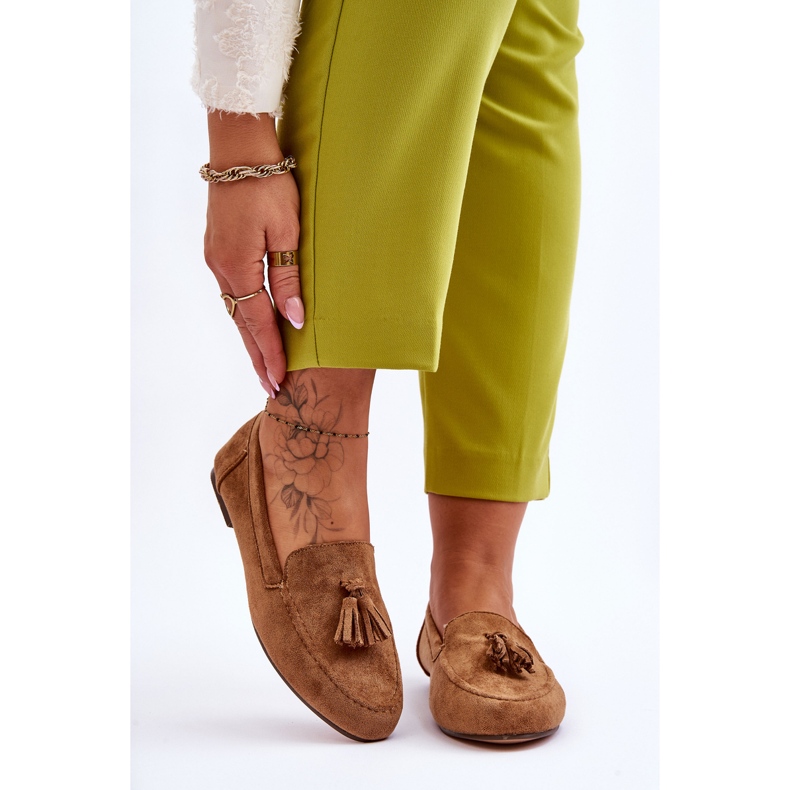 FB1 Wildleder Classic Loafer mit Quasten Brown Averil beige 1