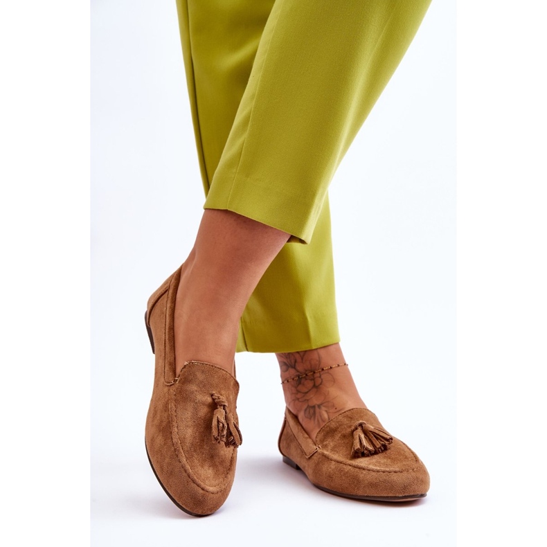 FB1 Wildleder Classic Loafer mit Quasten Brown Averil beige 2