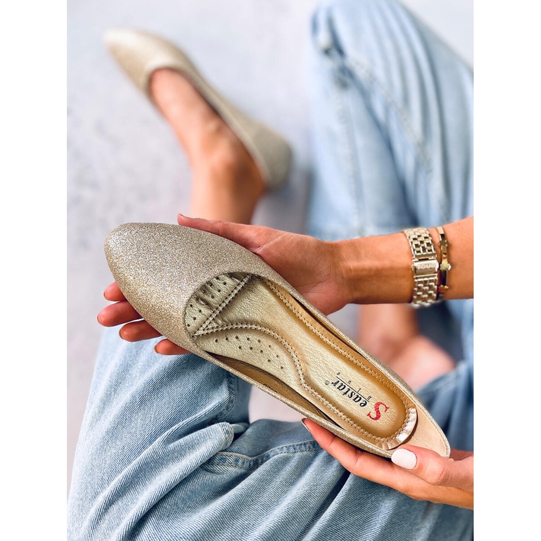 Seastar Chiesa Gold Glitter Ballerinas golden 1