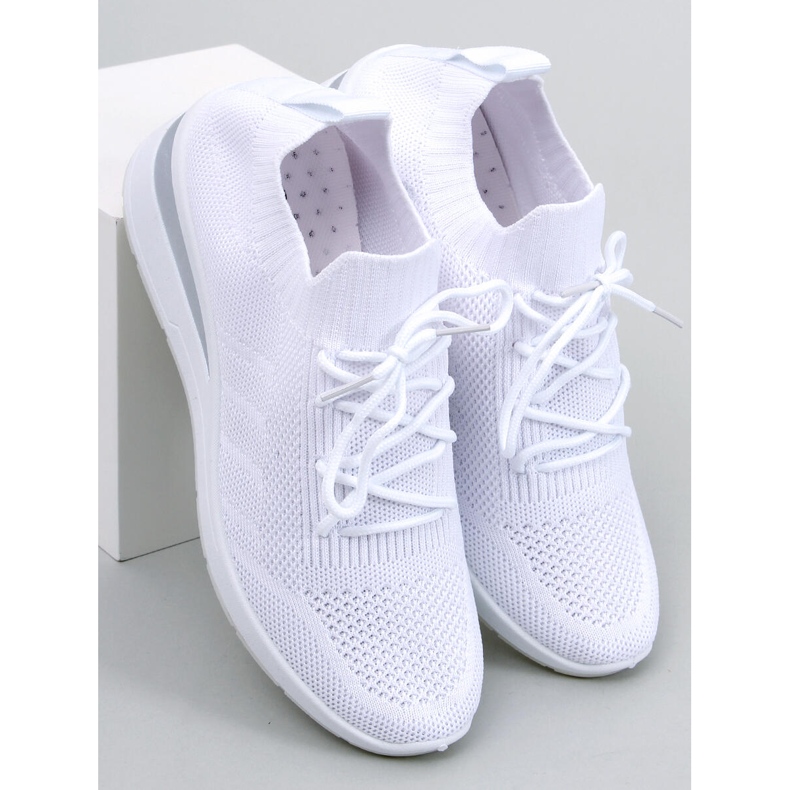 PA1 Croft White Sneaker mit verstecktem Keilabsatz weiß 2