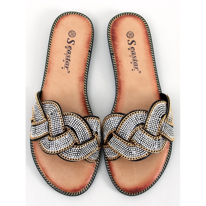 PA1 Magali Schwarze Zirkonia-Schieber 1