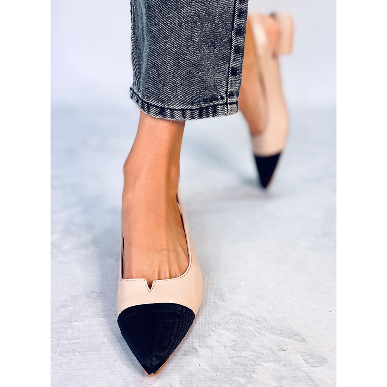 Seastar Ballerinas mit offenem Absatz von Sanaz Beige 2