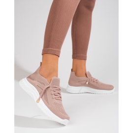 Textil-Sportschuhe für Damen Shelovet puderrosa 1